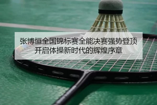 张博恒全国锦标赛全能决赛强势登顶 开启体操新时代的辉煌序章